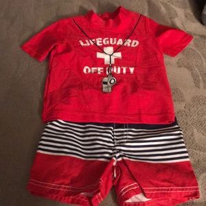 Carters 18 mo rash guard 2 piece set